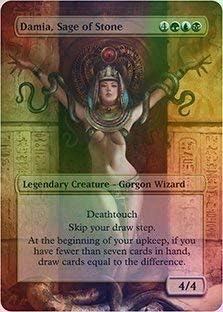 Damia, Sage of Stone - Casual Play Only - Customs Altered Art Foil