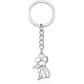 Mouse Keychain –Animal Keychains Bag Charm for Women,Car keys Charms for Men, Cute Key Chains Gift for Womens Mens Boys Girls