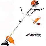 ECO-WORTHY Multi Function 2 in 1 Gas-Powered String Trimmer Multi Straight Shaft Grass Trimmer/Edger/Brush Cutter/Gasoline Engine Trimmer
