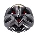 AUTLEAD Bike Helmet, Adult Helmet with Safety Rear Led Light and Detachable Liner, Adjustable Sport Cycling Helmets for Road & Mountain (22-24inches)
