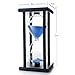 Bellaware 60 Minutes Hourglass, Wood Sand Timer, Blue