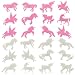 Naler 24pcs Unicorn Glow in Dark Stickers Night Glowing Wall Ceiling Decals for Nursery Kids Bedroom Decoration DIY Art Craft