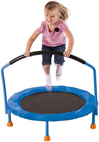 子供用トランポリン手すりと安全パッド付きカバー付きの小さなトランポリン折りたたみ式ミニ