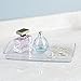 mDesign Cosmetic Vanity Tray, Storage for Makeup, Nail Polish, Perfume - Clear