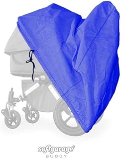 softgarage buggy softcush blau Abdeckung für Kinderwagen Teutonia Mistral S Regenschutz Regenverdeck