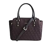 DKNY Monogram Satchel Top Handle Handbag with