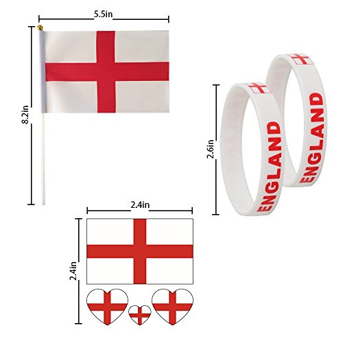 image for KingShark World Cup 2018 Set, Football Suit Fans Scarf, England, Hand 