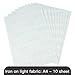 RUSPEPA 11.69 x 8.26 inches Inkjet Light Fabrics Heat Transfer Vinyl A4 Sheet Printable Iron-On Paper for T-shirts, Bag, Hats and Clothes, 10 Sheets