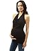 PattyBoutik Mama Halter Drape Front Ruched Side Maternity Top