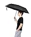Auto Umbrella, YuGoo Automatic Open Close 10 Ribs 210T Waterproof Windproof Anti-UV Umbrella Canopy with Anti-Slip Handle - 47.3 Inches Black