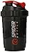 Spider Bottle Maxi 2Go Two Compartment Bottle, Black/Red, 500ml/16oz