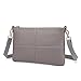 Galaxy Wolf Women Leather Crossbody Bag,Clutch Purse Shoulder Bag for Travelling Grey