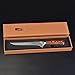 TUO Boning Knife, 7 inch Sharp Fillet Knife, with Woodgrain Pakkawood Handle, High Carbon Steel Kitchen Cutlery, Luxurious Gift Box Included - Fiery Phoenix Series
