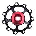 Kwok 11Tooth MTB Ceramic Bearing Jockey Wheel Pulley Road Bicycle Bike Derailleur (Black)