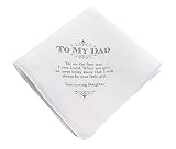 Lillian Rose Dad Wedding Gift White Cotton Keepsake Hankie
