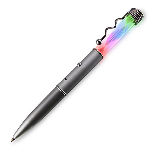 Rainbow Color Changing LED Light Up Pen with Spiral (Set of 12)