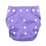 IuhanÂ® New Newborn Baby Cloth Diaper Cover Adjustable Reusable Washable Nappy (Purple)
