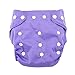 Iuhan® New Newborn Baby Cloth Diaper Cover Adjustable Reusable Washable Nappy (Purple)