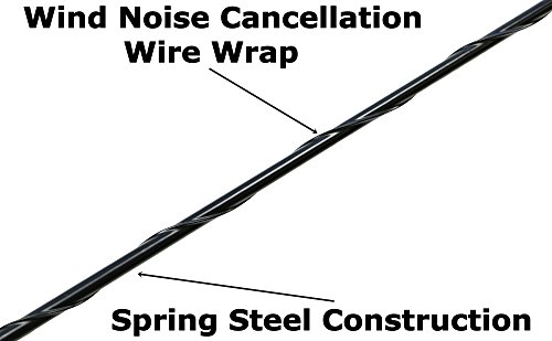 AntennaMastsRus - 2009-2018 Ford F-150 - 21" BLACK Custom Short Antenna Mast SPRING STEEL!!
