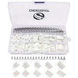 GeeBat 460pcs 2.54mm JST-XH Connector Kit with 2.54mm Female Pin Header and 2/3 / 4/5 / 6 Pin Housing Connector Adapter Plug (JST Connector Kit)