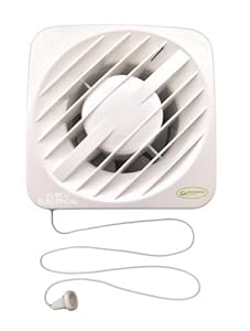 Greenwood Airvac AXS100T Bathroom/Toilet Extract Fan with Timer & Pull ...