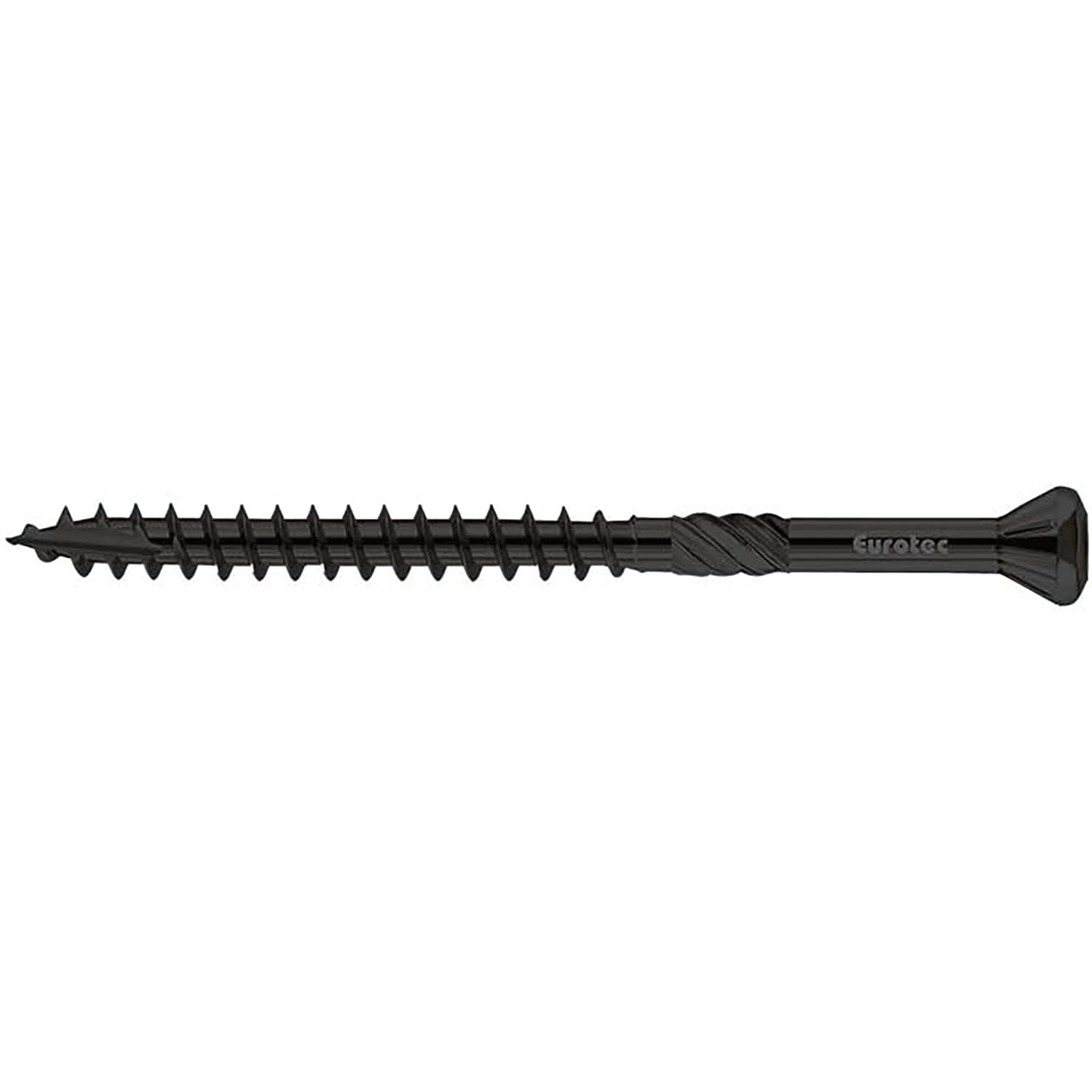 Hapatec Eurotec 111813/Black Facade Screw 4.5 x 50 mm Stainless Steel C1, 4.5 x 50