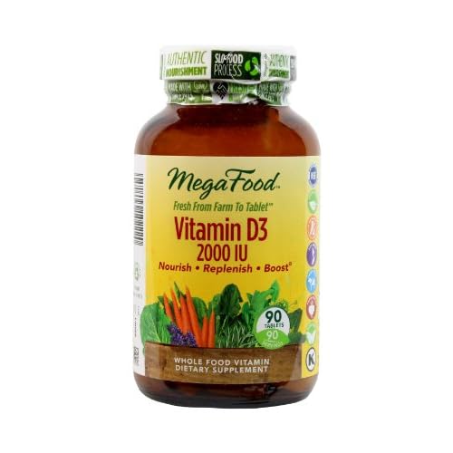 MegaFood Vitamin D-3 2000 IU Tablets, 90 Count image