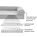 Furhaven Pet Dog Bed | Orthopedic Quilted Traditional Sofa-Style Living Room Couch Pet Bed w/ Removable Cover for Dogs & Cats, Silver Gray, Jumbothumb 3
