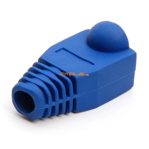 Cmple - RJ-45 Color Coded Strain Relief Boots - BLUE (50pcs)