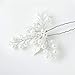 Yean Pearl Bride Wedding Hair Pins Silver Leaf Bridal Hair Pieces Hair Accessories Party Hair Clips for Women and Girls (Pack of 2)