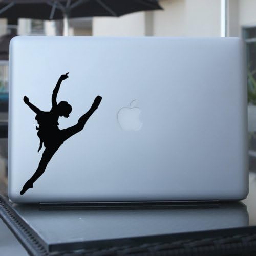 Ballerina Decal, Dancer, Ballet, Modern, Laptop, Car - 6" BLACK