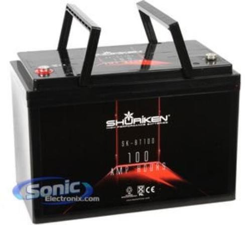 SHURIKENSK-BT100 12-Volt High Performance AGM Power Cell Battery for Systems Up to 2000-Watts