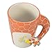 I-MART Hand-Painted Ceramic Cups, Giraffe Style
