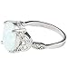 Jude Jewelers Rhodium Plated Fire Opal Wedding Engagement Ring Size 4-12 (8)