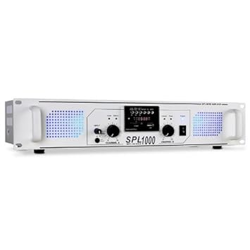 Skytec SPL Amplificador PA DJ W MP USB SD Radio
