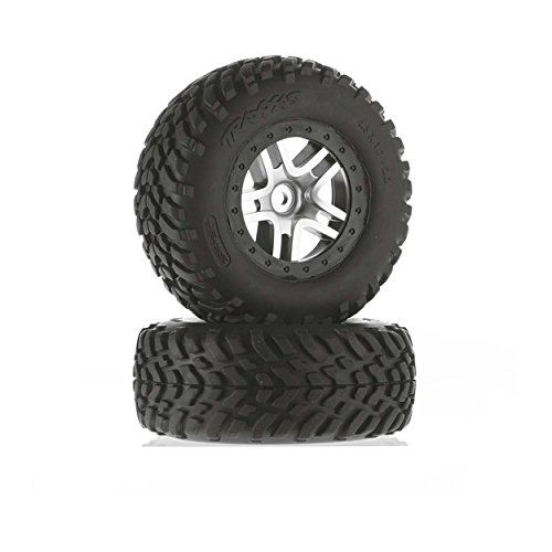 Tires & wheels, assembled, glued (SCT Split-Spoke satin 6892