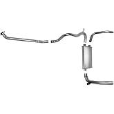 Dual Exhaust System Dual Outler Muffler Tail Pipes Replacement Parts for Chevrolet Camaro for Pontiac Firebird 2.8L 3.1L 1985 1986 1987 1988 1989 1991 1992