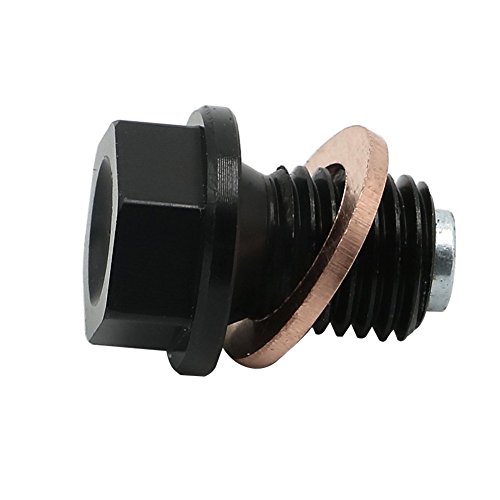 Alpha Rider M10 x P1.25mm Black CNC Billet Aluminum Frame Magnetic Oil Drain Plug Bolt For Yamaha YZ450F 2003 - 2009,2014 - 2016 | YZ450F Team Yamaha 2014 | YZ450F 50th Anniversary 2006 - Thumbnail 4