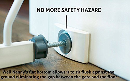 4 Packs Baby Gate Wall Protector - Protect Walls & Doorways from Pet & Dog Gates, for Child Pressure Mounted Stair Safety Gate - No Safety Hazard on Bottom Spindles - Saver