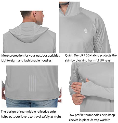 PIQIDIG Mens Long Sleeve Moisture Wicking Athletic Shirts with Collar Grey 3XL Plus Size