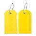 BlueCosto 2 Pack Luggage Tag Label Suitcase Tags Travel Bag Labels w/Privacy Cover - Yellow