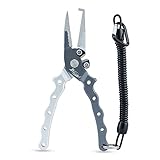 Piscifun Aluminium Fishing Pliers Hook Remover, #2 Generation Silver