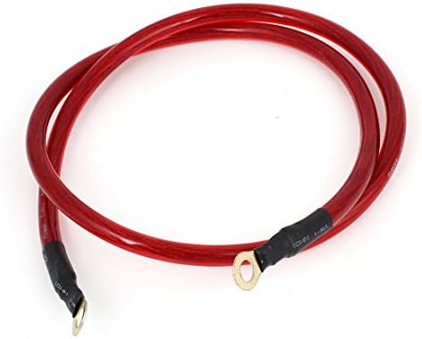 Auto Car Universal Ground Grounding Wire Cable Kit Red 1M