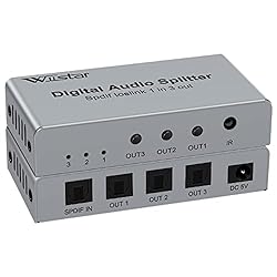 Wiistar Digital Optical Audio Splitter 1 in 3 Out