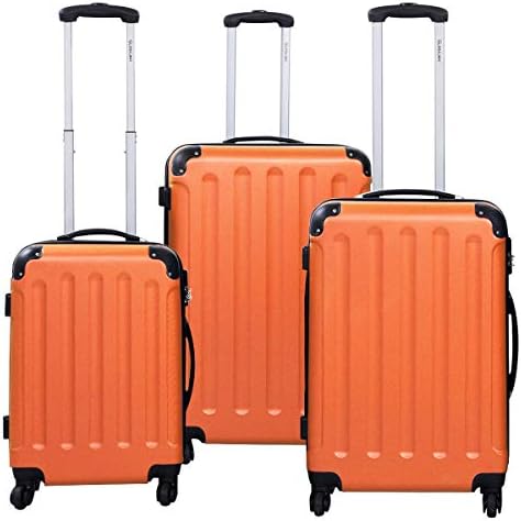 orange suitcase set