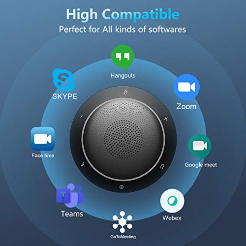 GOGOCOOL Bluetooth Speakerphone,Noise Reduction Conference Speaker with