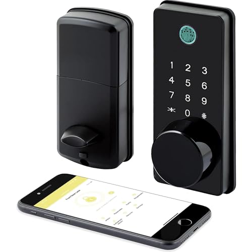 Photo 1 of LOCKSTAR® Smart Door Lock • Keyless Entry Deadbolt Door Lock • Multiple Entry Methods – APP • Fingerprint Touch ID • Keypad Code • Card FOB • Traditional Key • Smart Home Devices