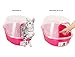 Cat Litter Box Furniture, Jumbo Hooded Cat Litter Box Holds Up to Two Small Cats Simultaneously,Extra Large Magenta by Petphabet