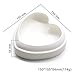 Heart Mousse Cake Mold Trays, 6.2-inch Silicone Baking Pan-Food Grade & BPA Free-Not Sticky Mould Suitable For Mousse,Chocolate Brownie,Jelly,Ice Cream,Chiffon,Cheesecake,Fondant