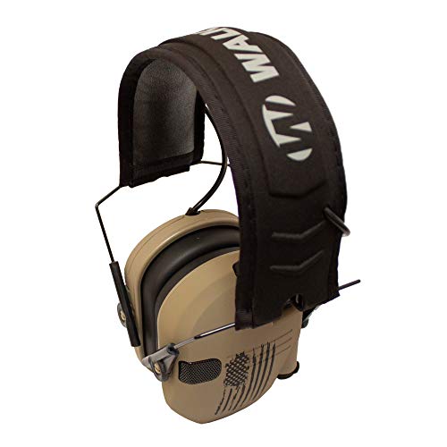 Walker's Razor Slim Electronic Shooting Hearing Protection Muff (American Flag Distressed, Tan)